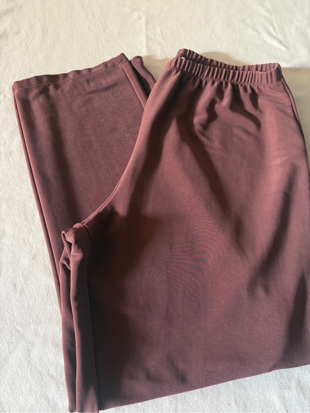 Susan Graver QVC Rosewood Straight Leg Pull-On Pants